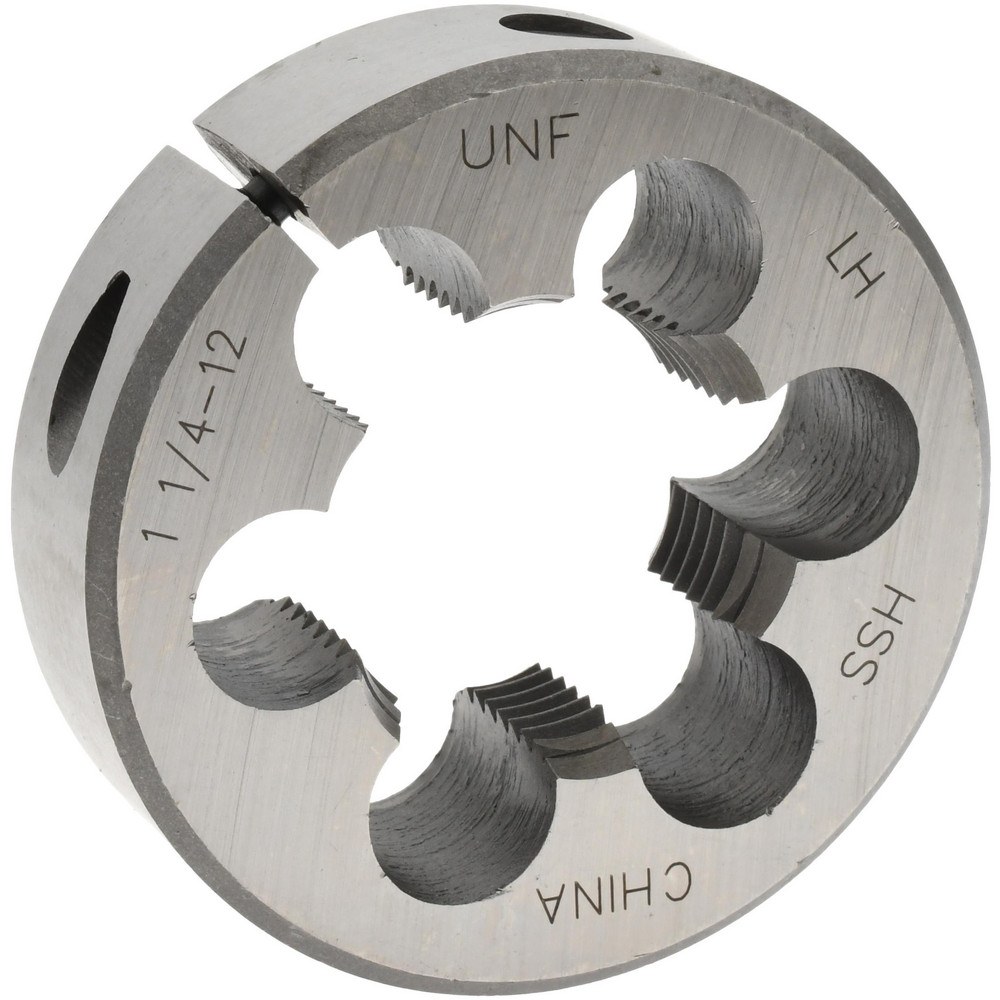Picture of Value Collection 314-4486 1-1/4 - 12 Unf HSS Round Adjustable Die Threading Die